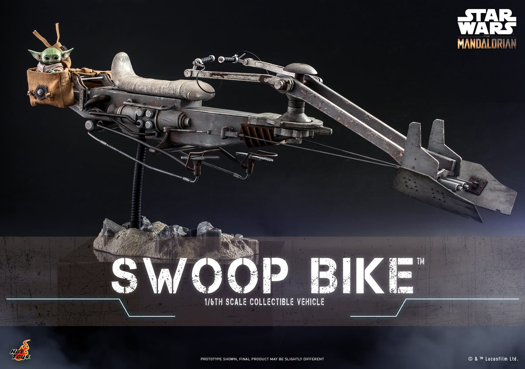 Hot Toys Star Wars Mandalorian Swoop Bike Sixth Scale Vehicle TMS053